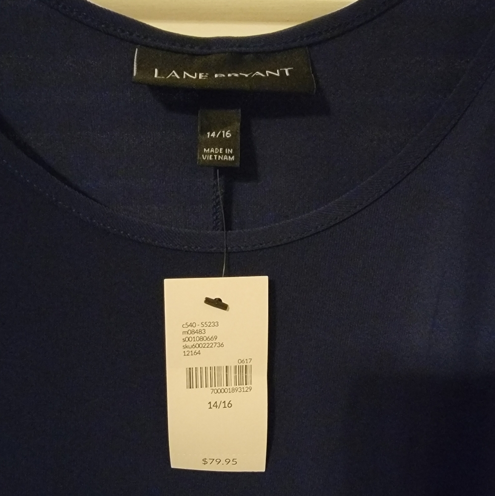 Navy maxi dress by Lane Bryant, size 14/16